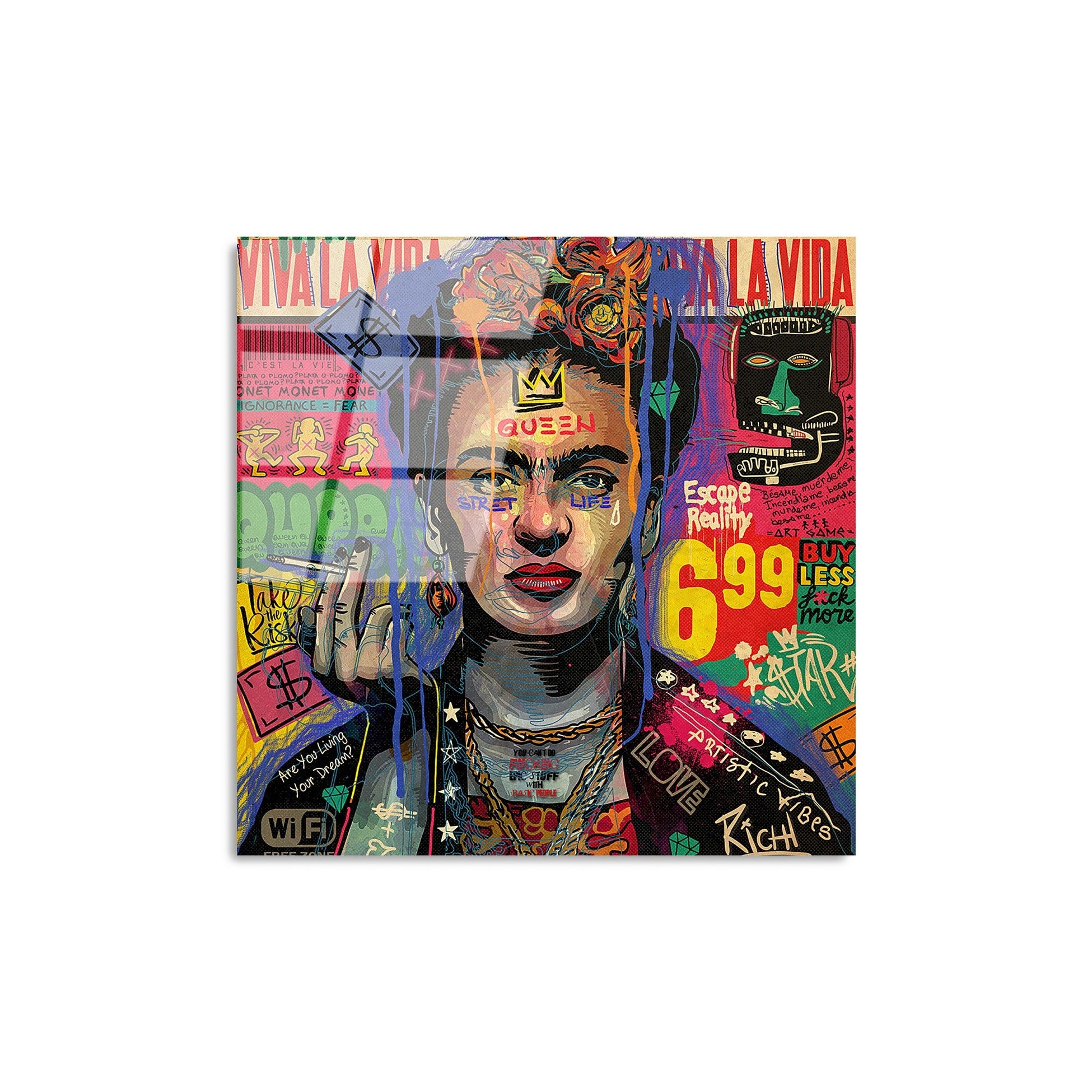 Peinture en verre trempé décoratif UV-814 - 50 x 50