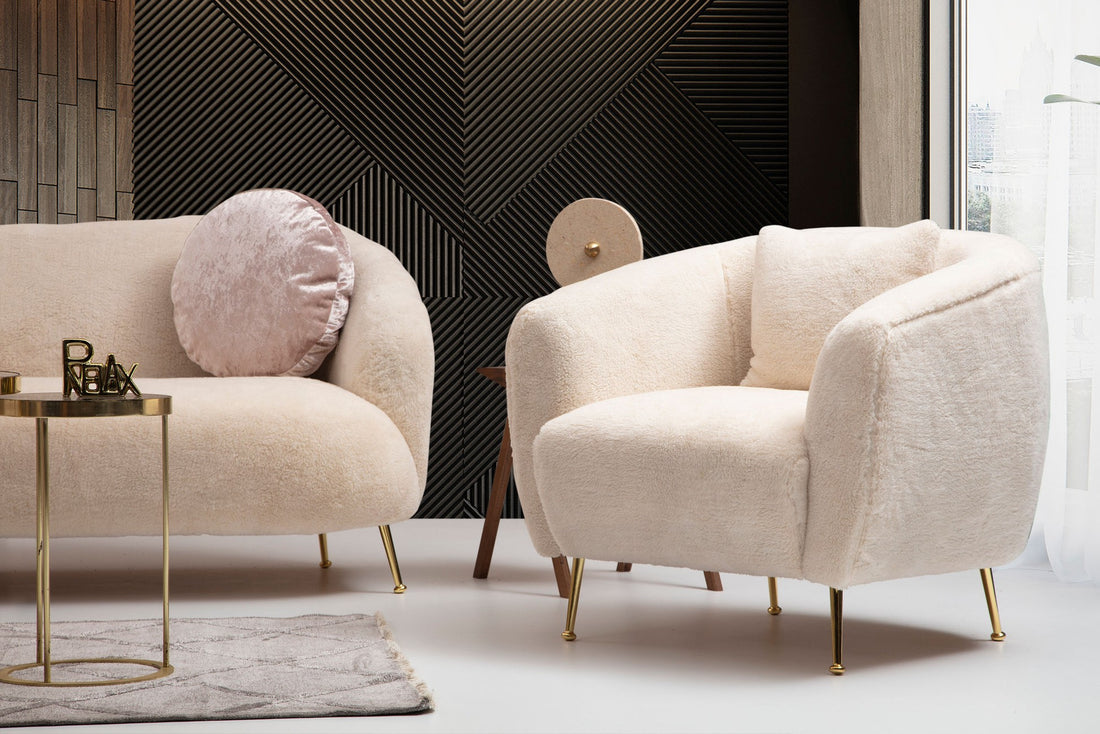 Fauteuil à oreilles Istiridye - Beige