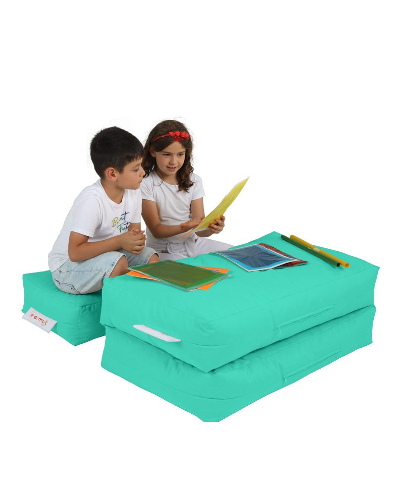 Pouf de jardin Kids Double Seat Pouf - Turquoise