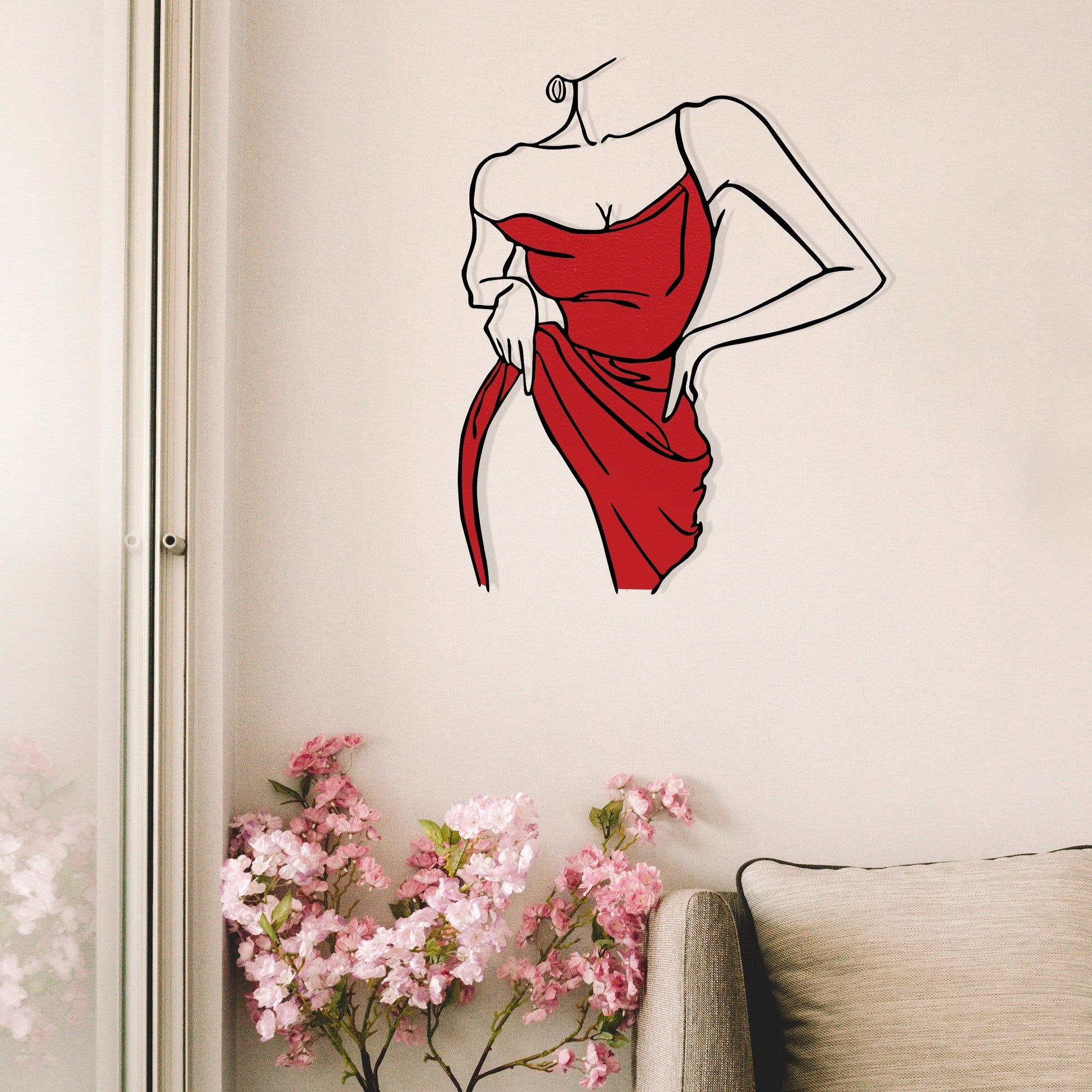 Accessoire mural en métal décoratif Natalie