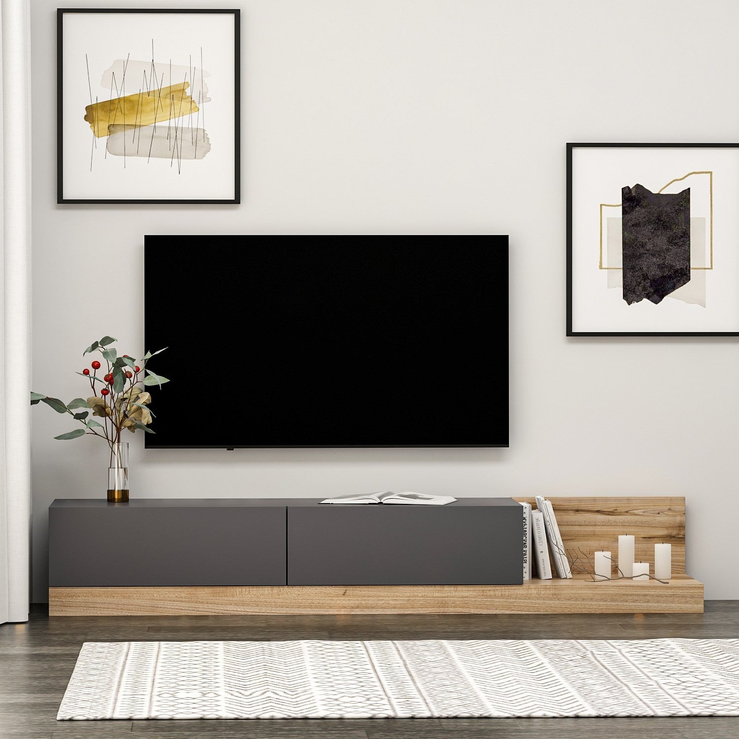 Meuble TV Majör- Anthracite
Walnut