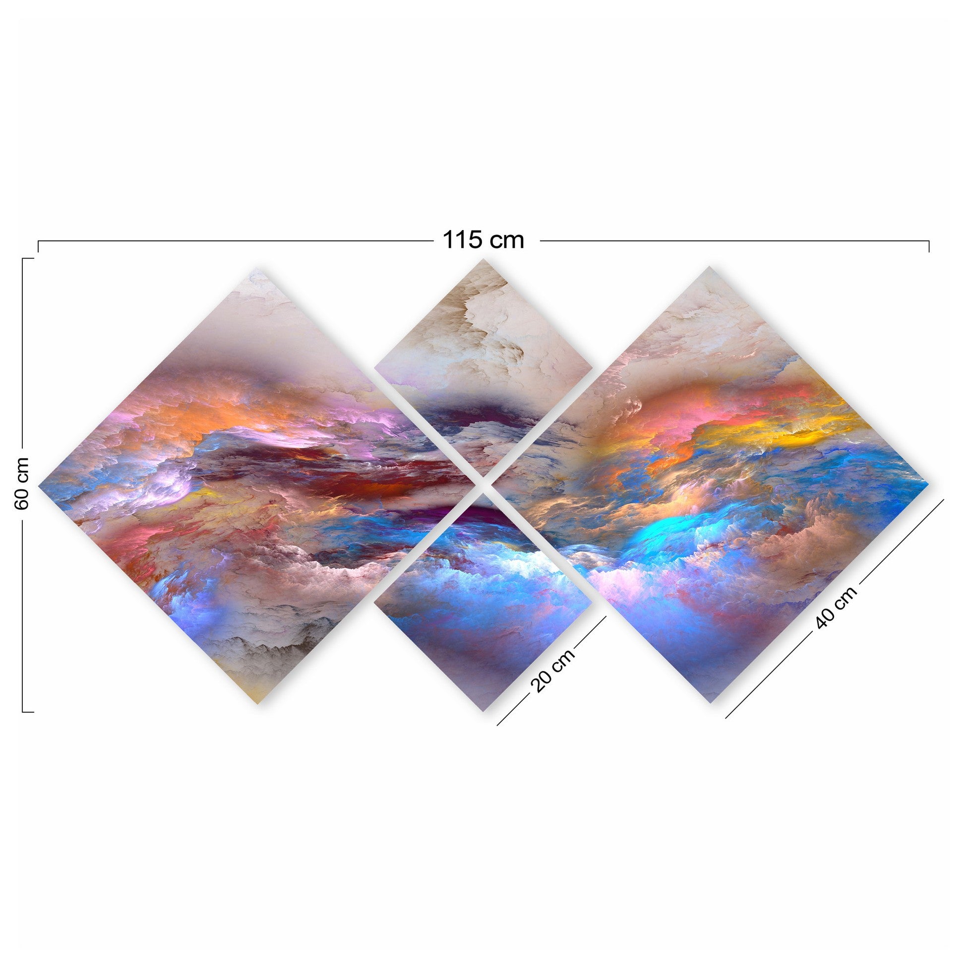 Peinture décorative MDF (4 pièces) 4MDF298644545