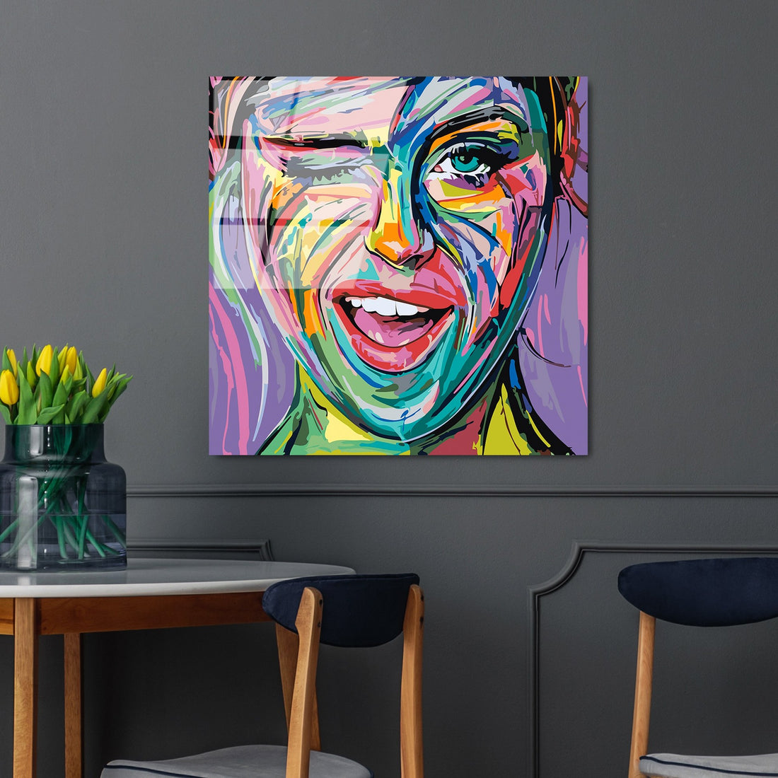 Peinture en verre trempé décoratif UV-845 - 50 x 50