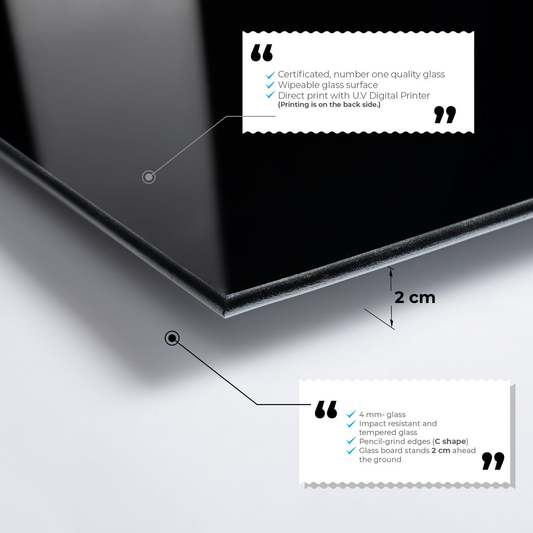 Peinture en verre trempé décoratif UV-038 - 50 x 70