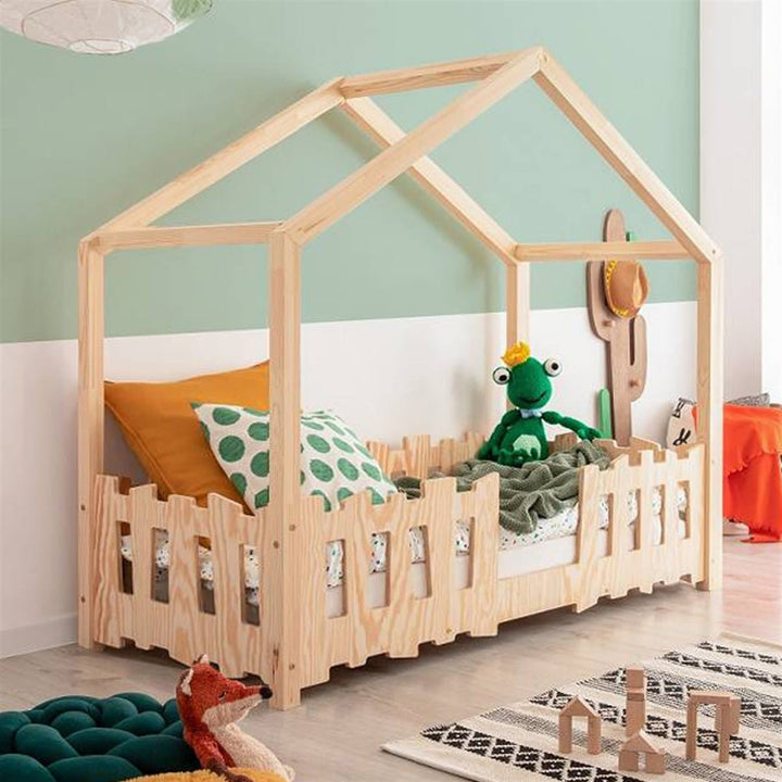 Lit cabane enfant Triangle  ,bois 90x190cm