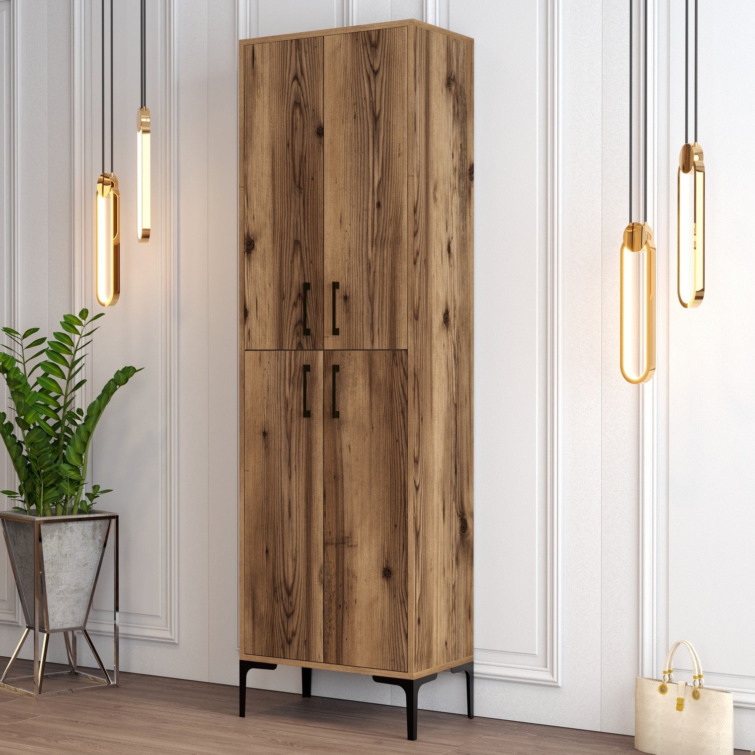 Meuble à chaussures Berlin A - Walnut