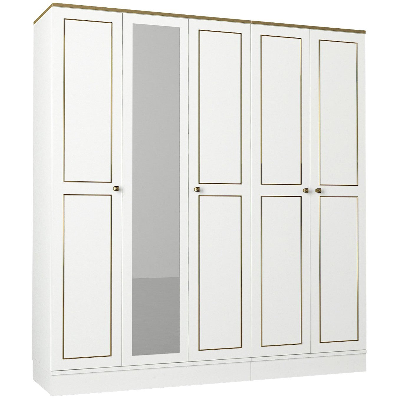 Armoire Ravenna 5 Kapılı - White