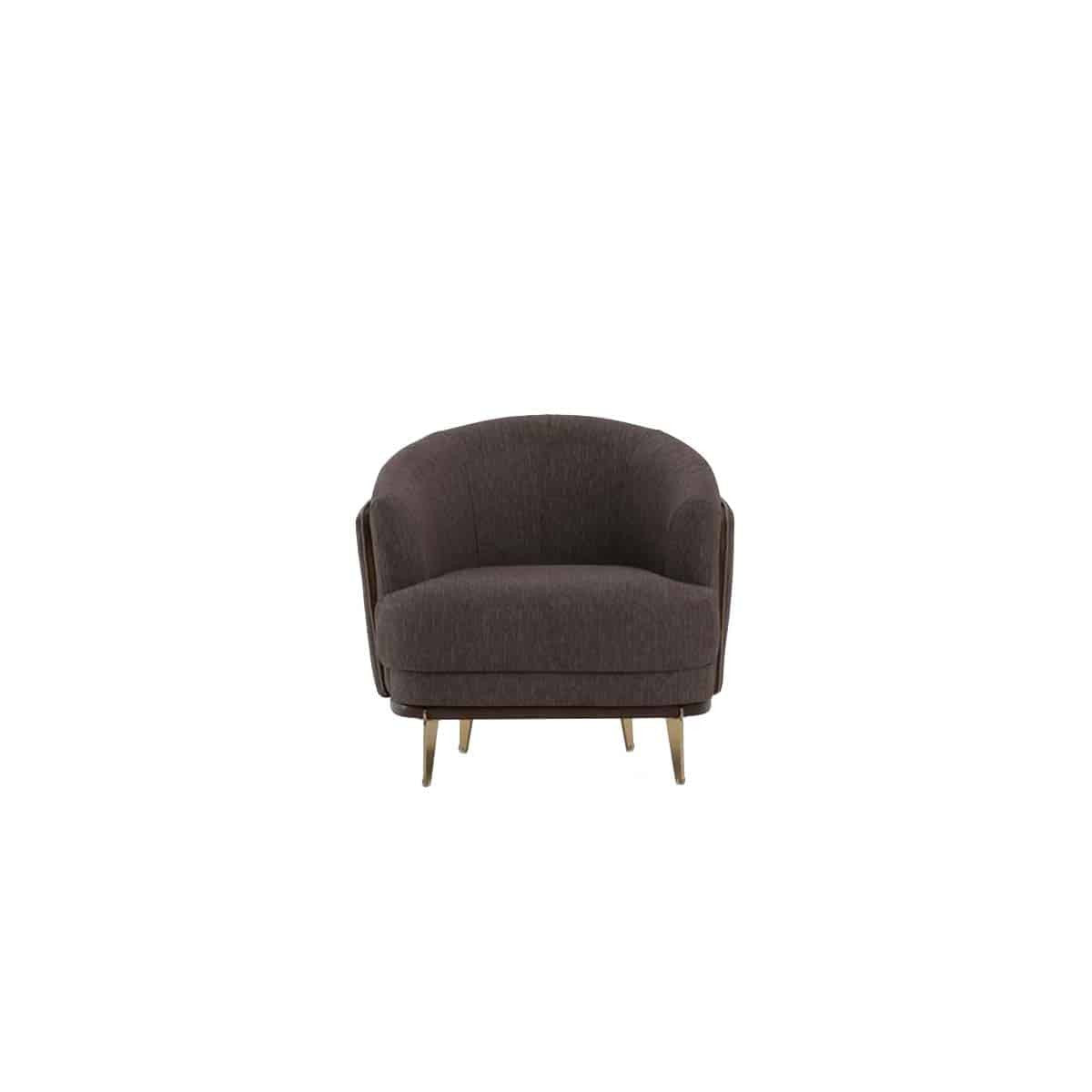 Violet Fauteuil Bergère marron