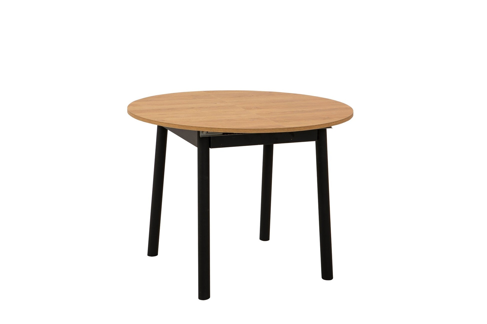 Table à manger extensible et jeu de chaises (5 pièces) Oliver - Oak, Black