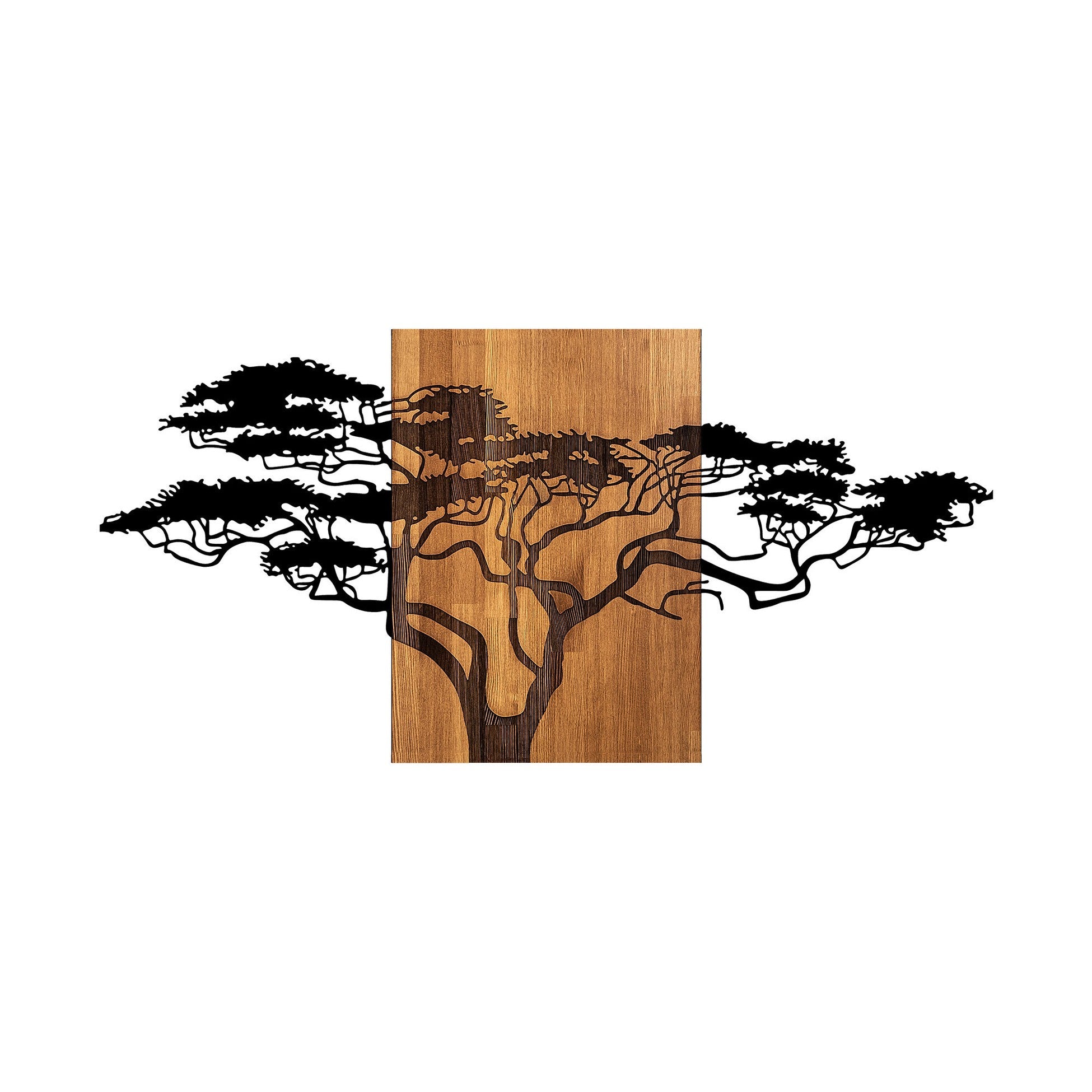Accessoire mural en bois décoratif Acacia Tree - 329