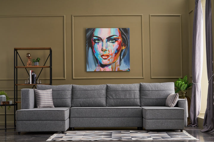 Canapé-lit d'angle Ece Panoramik - Grey