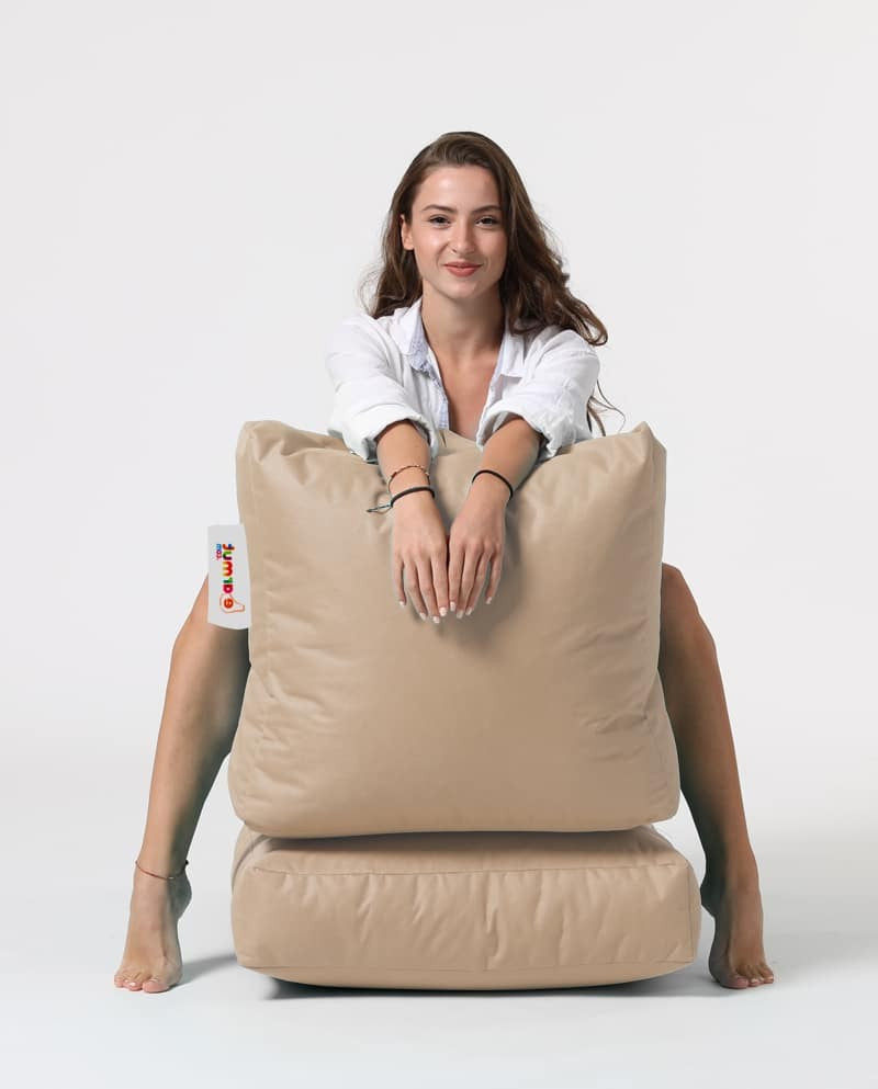 Siesta Pouf convertible / coussin de sol Beige