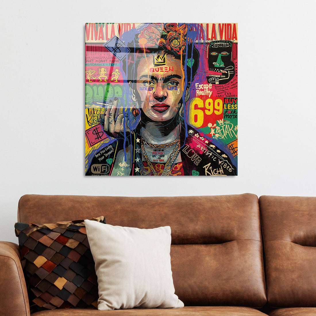 Peinture en verre trempé décoratif UV-814 - 50 x 50