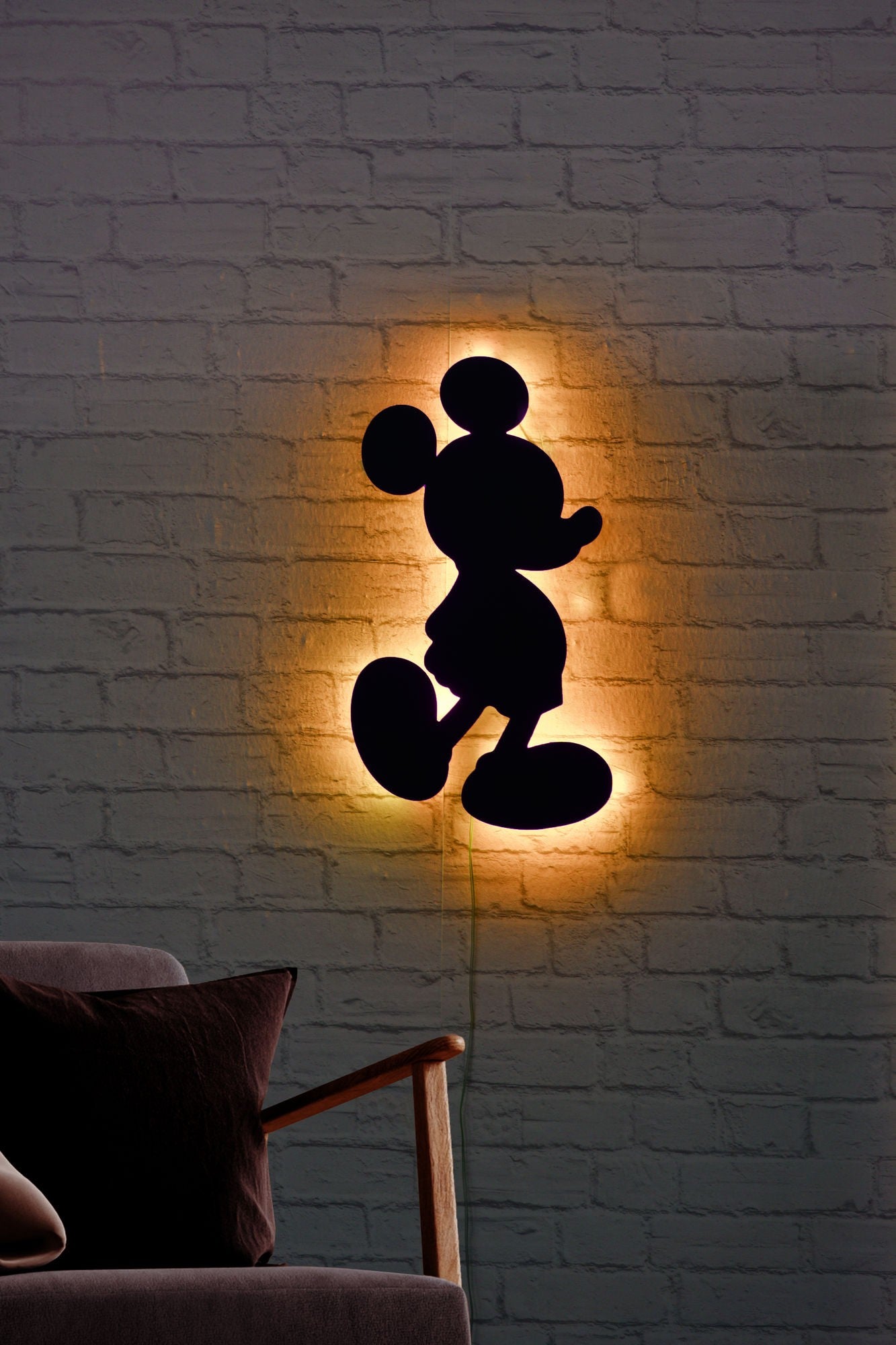 Éclairage LED décoratif Mickey Mouse - Yellow