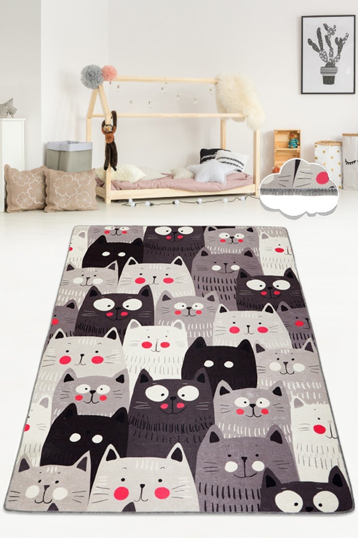 Tapis (150 x 240) Cats Gray Djt