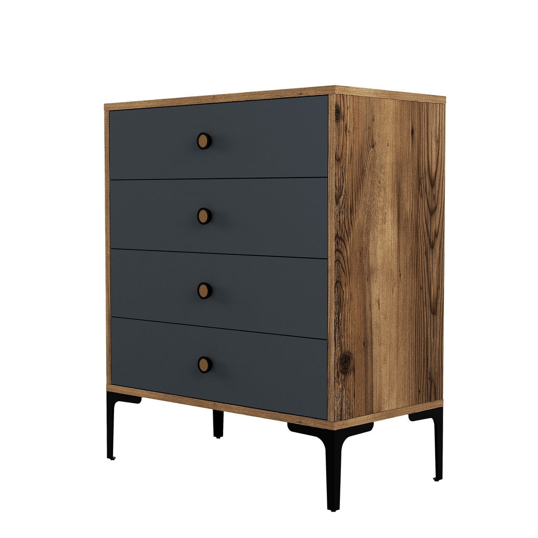 La commode Lizbon 536 - Walnut, Anthracite