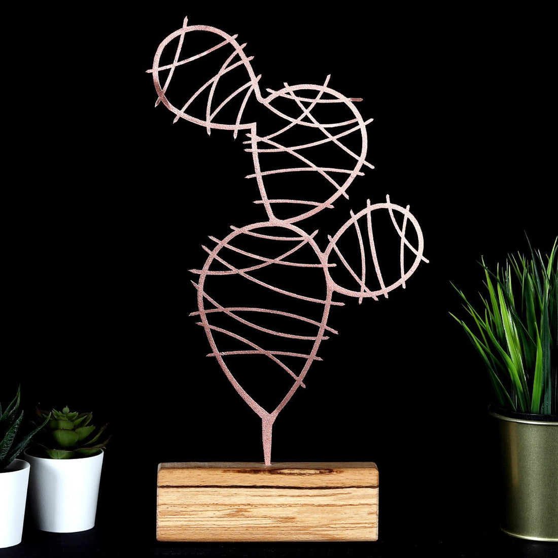 Objet décoratif Cactus Round - Bronze