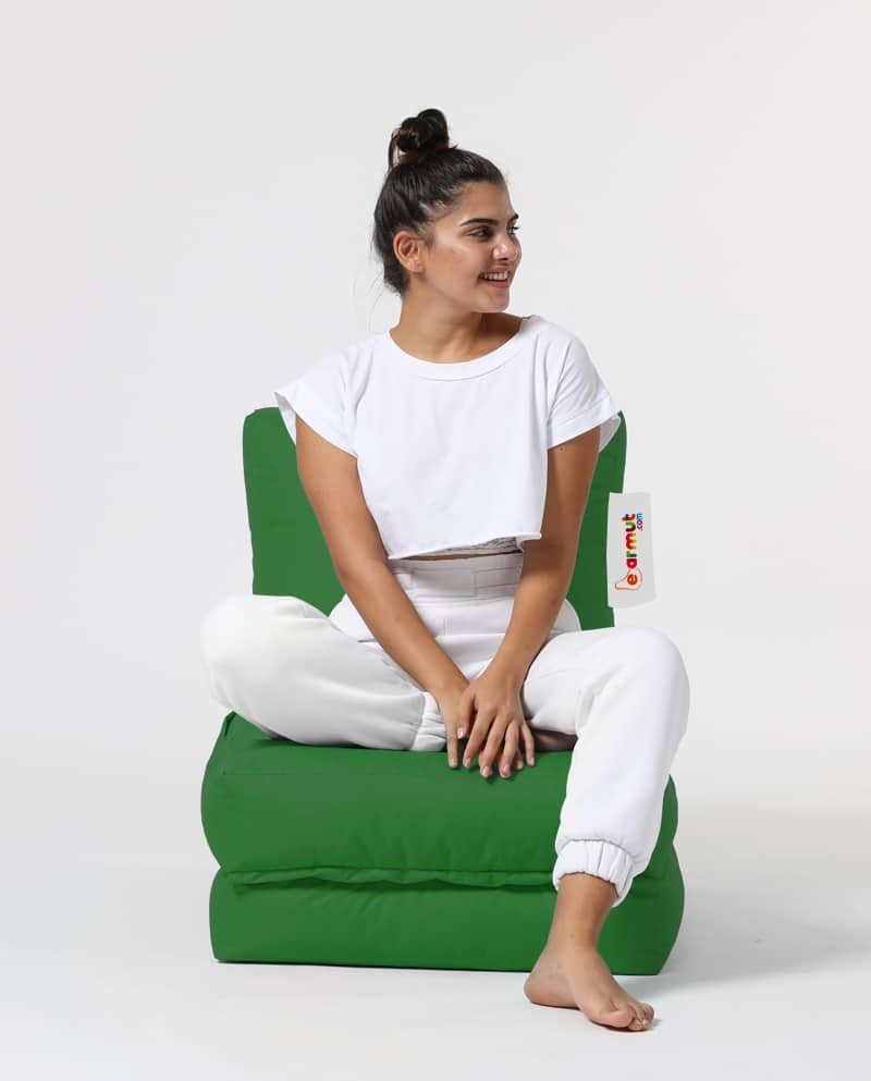 Siesta Pouf convertible / coussin de sol Vert