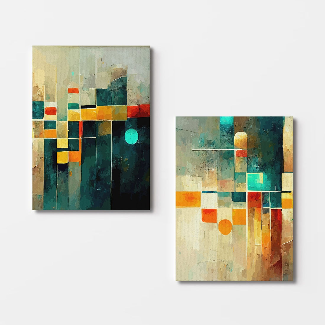 Peinture décorative en toile (2 pièces) 2KNV4318 - 50 x 70