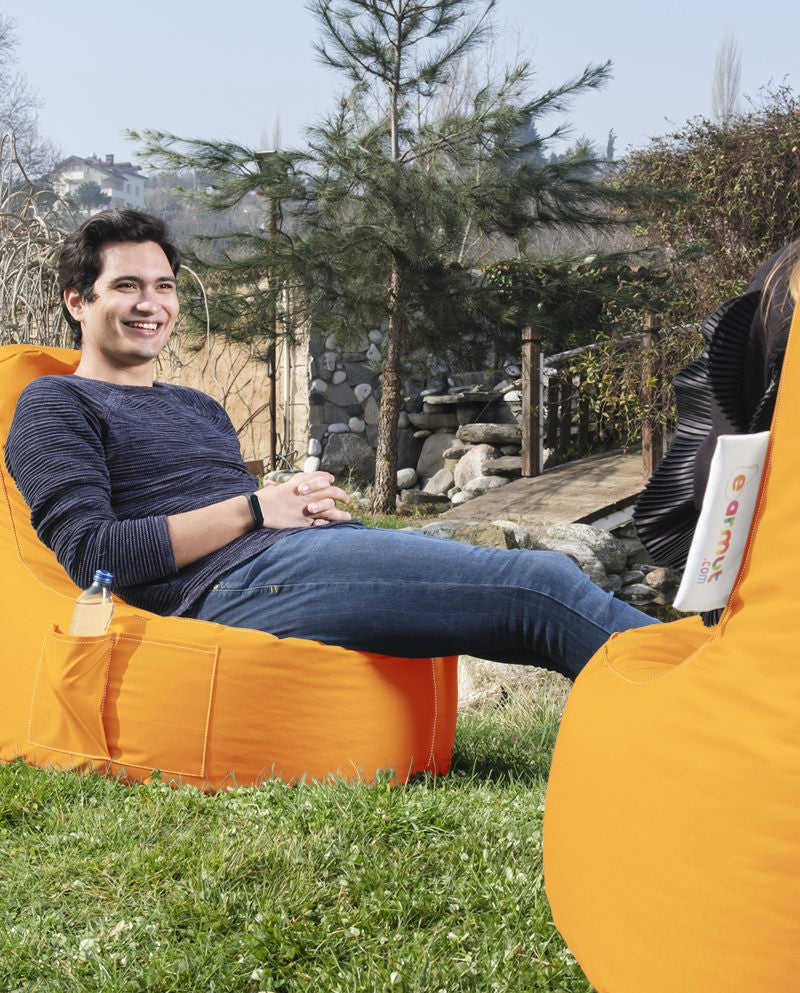 Pouf de jardin EVA Sport - Orange