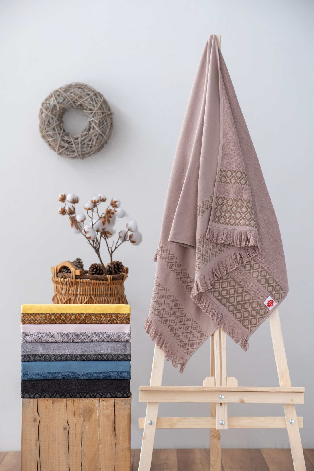 Serviette de bain Twins - Beige