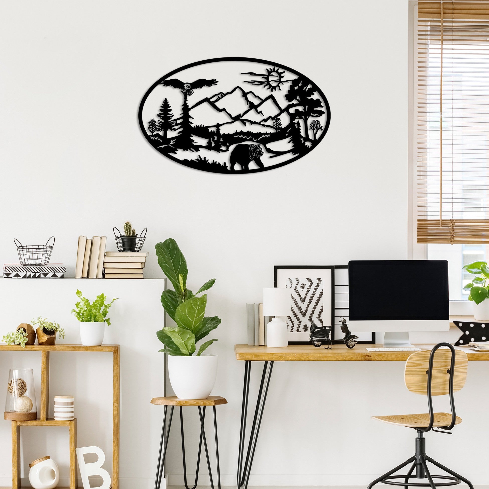 Accessoire mural en métal décoratif Survivor