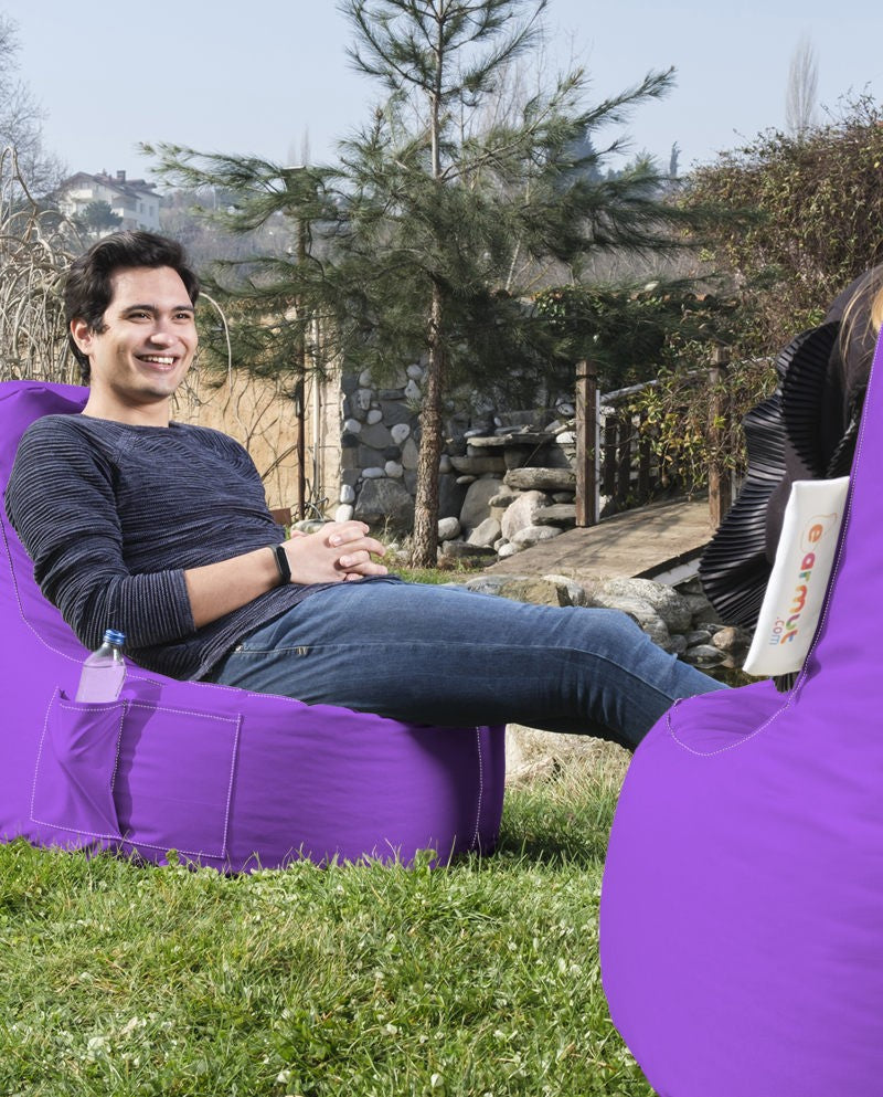 Pouf de jardin EVA Sport - Purple