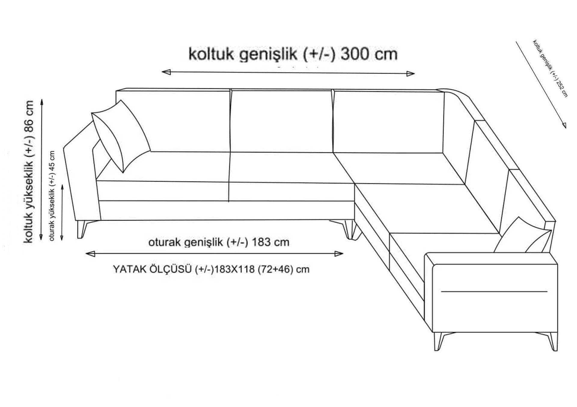 Canapé d'angle Kristal 3+Corner+2 - Anthracite