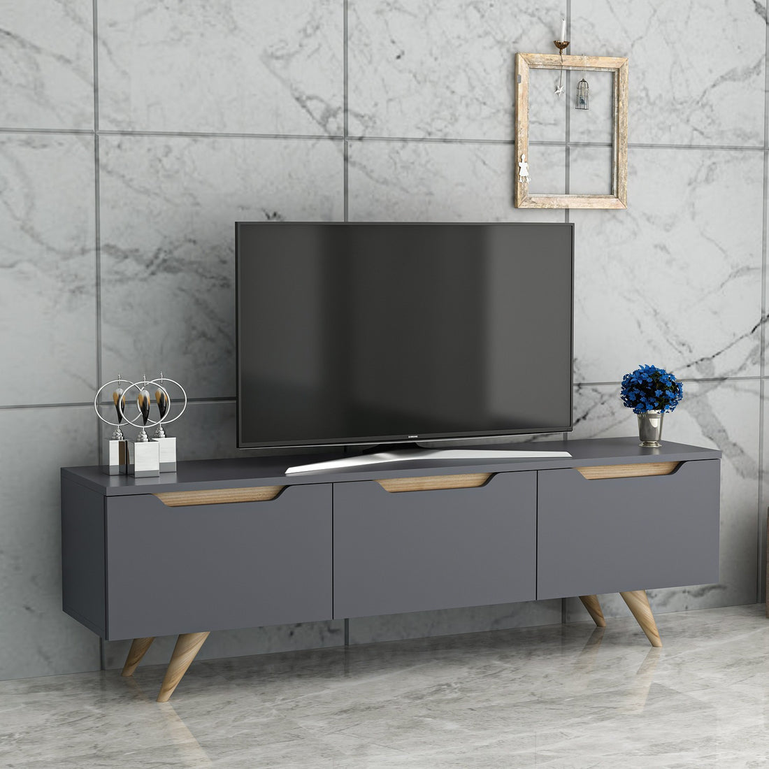 Meuble TV Prag - Anthracite