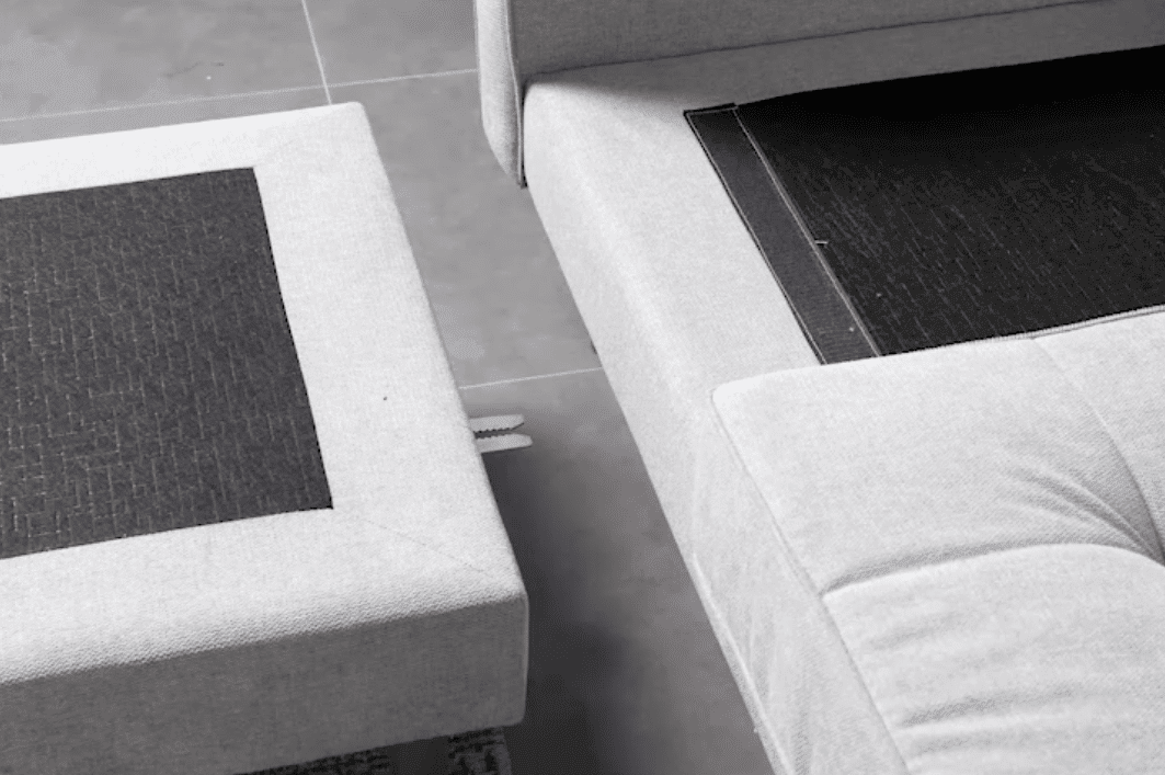 Canapé d’angle réversible 4/5 places en Lin