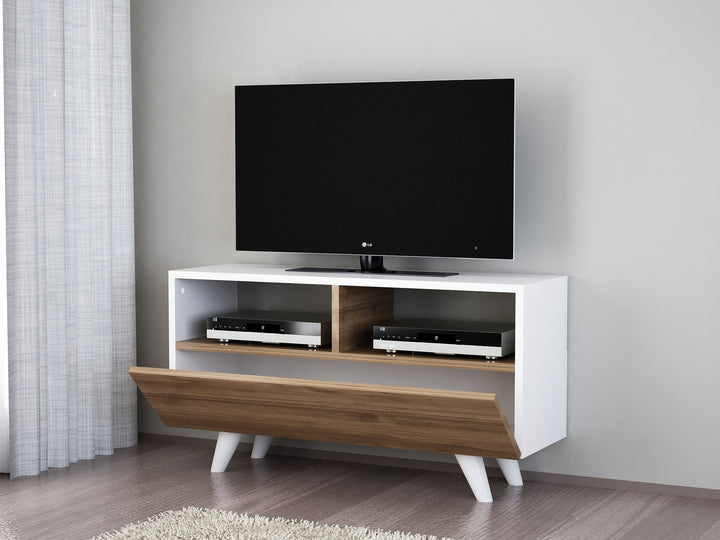 Meuble TV Novella K3 - White, Walnut