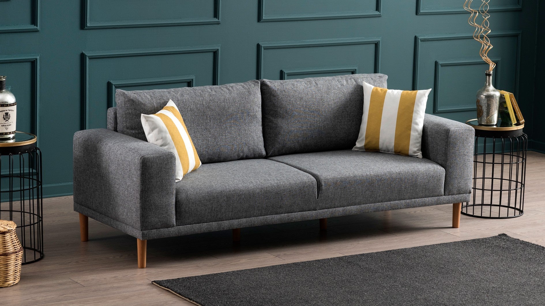 Canapé 3 places Franz - Grey