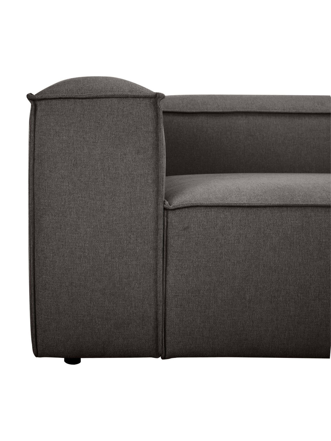 Canapé modulable 4 places en Lin avec pouf Frid