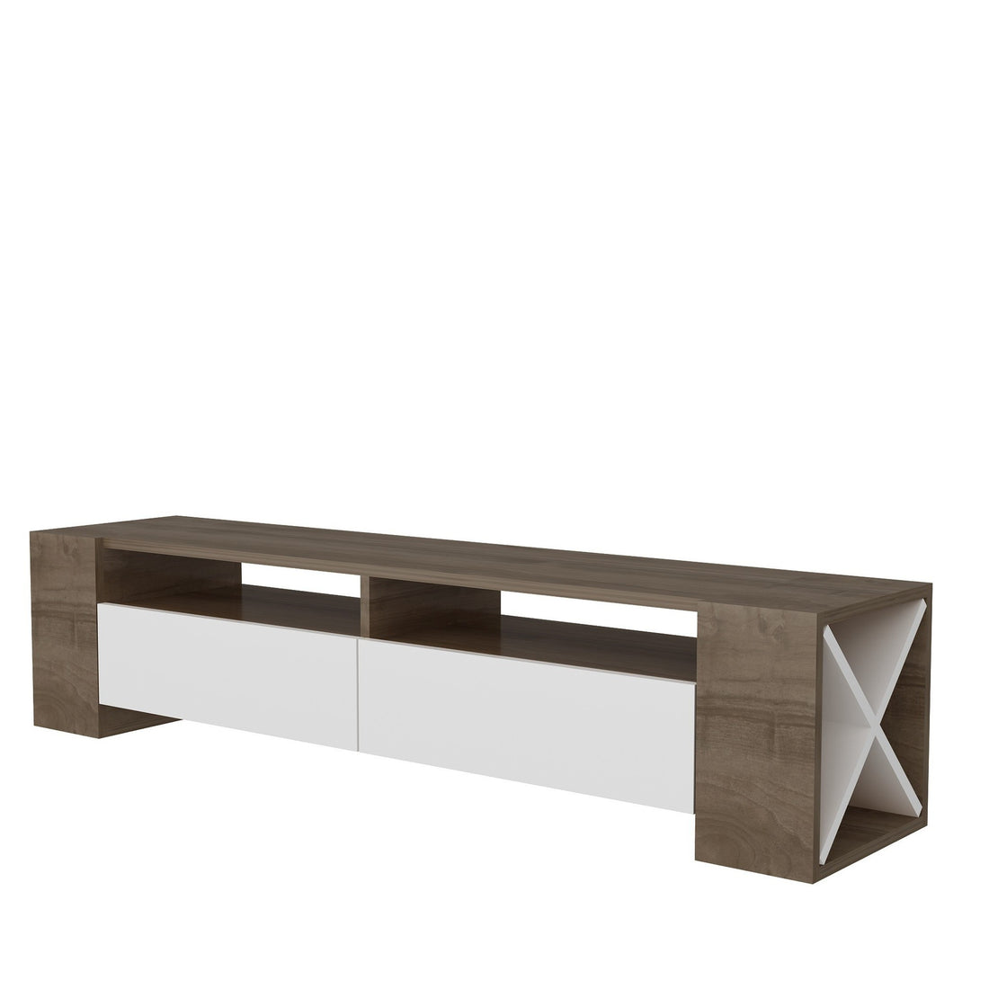Meuble TV Sosruko - Walnut, White
