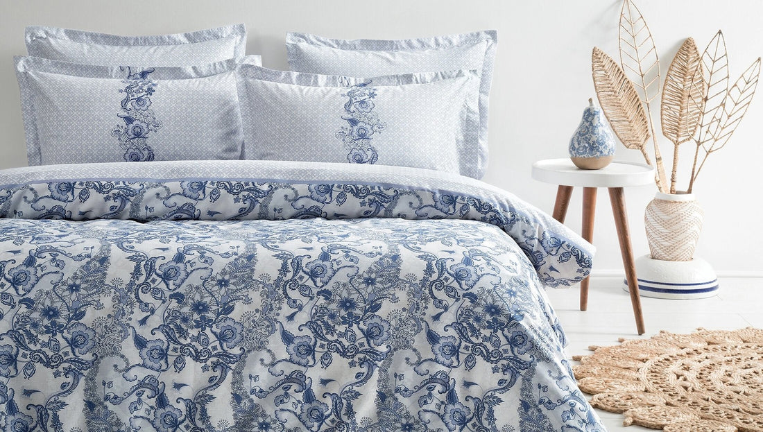 Marinella Parure de Lit Bleu