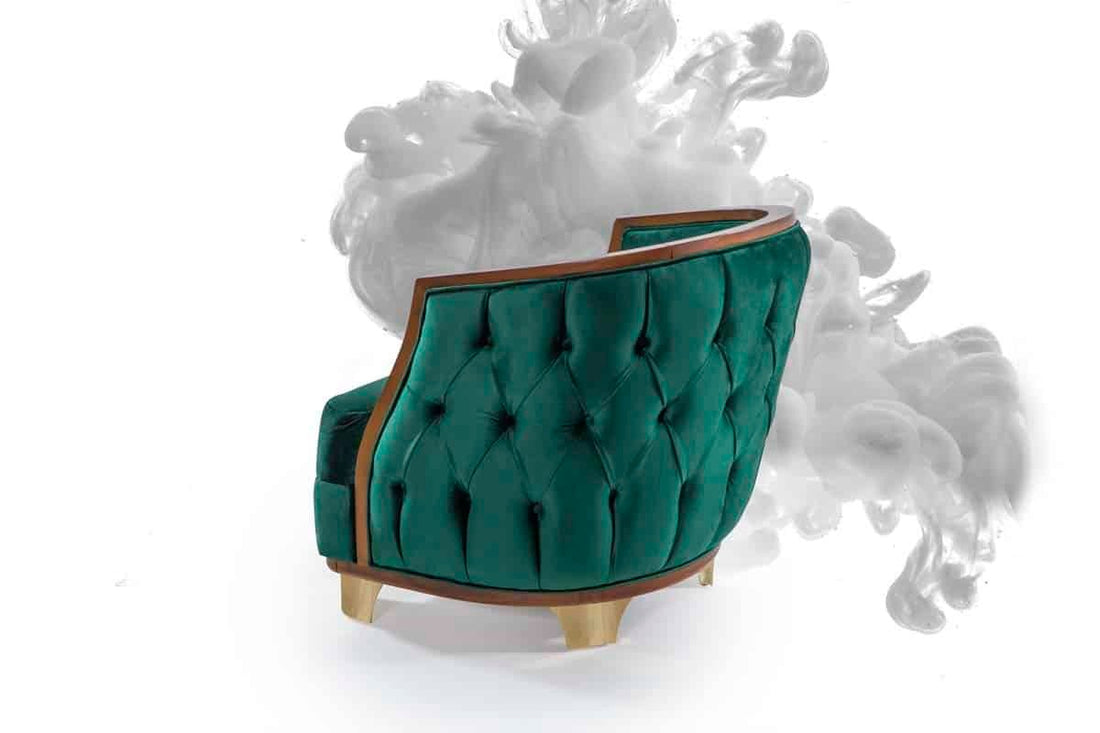 Nish Fauteuil Bergère vert