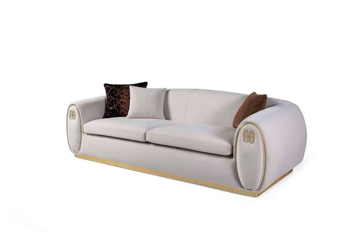 Sagezza Canapé crème 3 Places