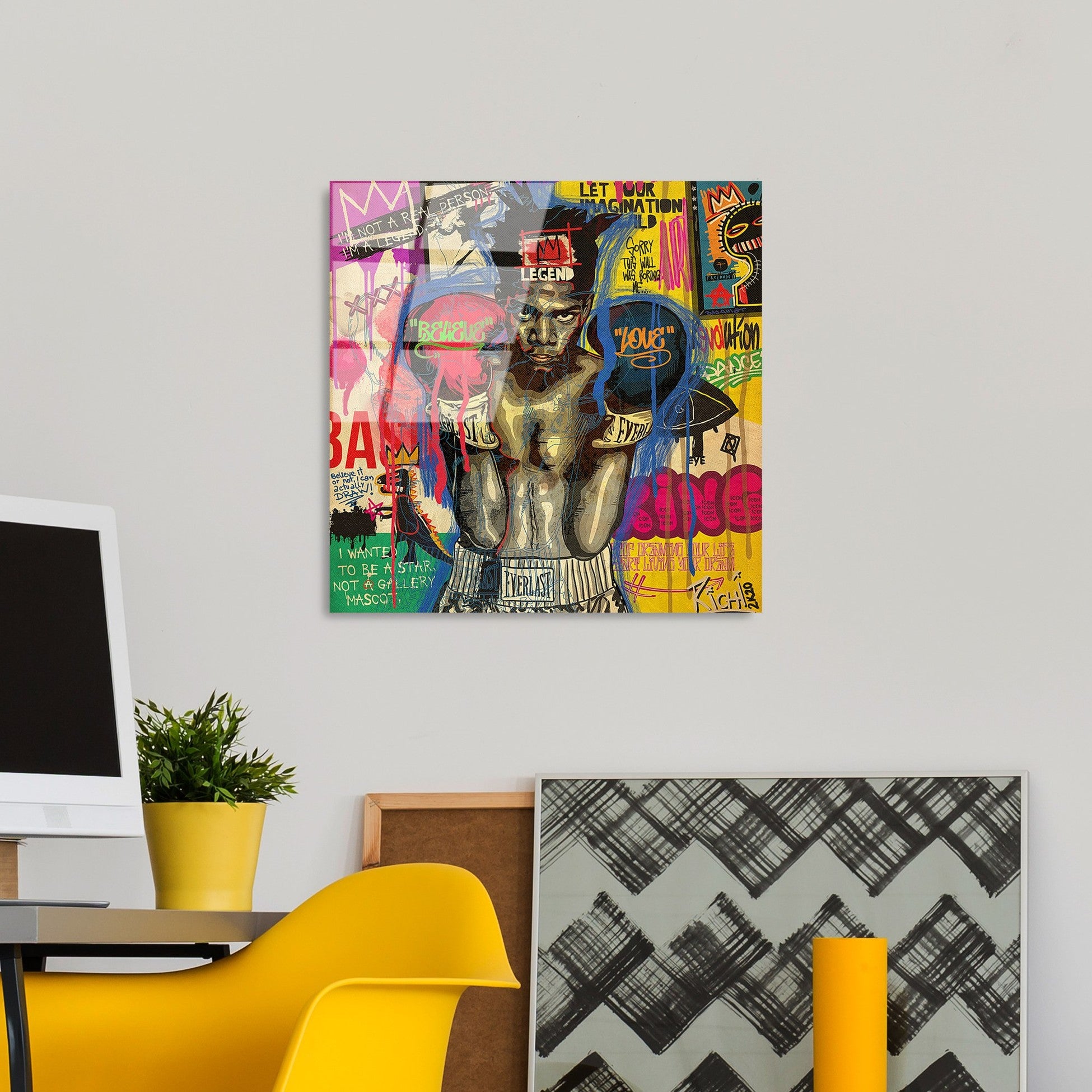 Peinture en verre trempé décoratif UV-815 - 50 x 50