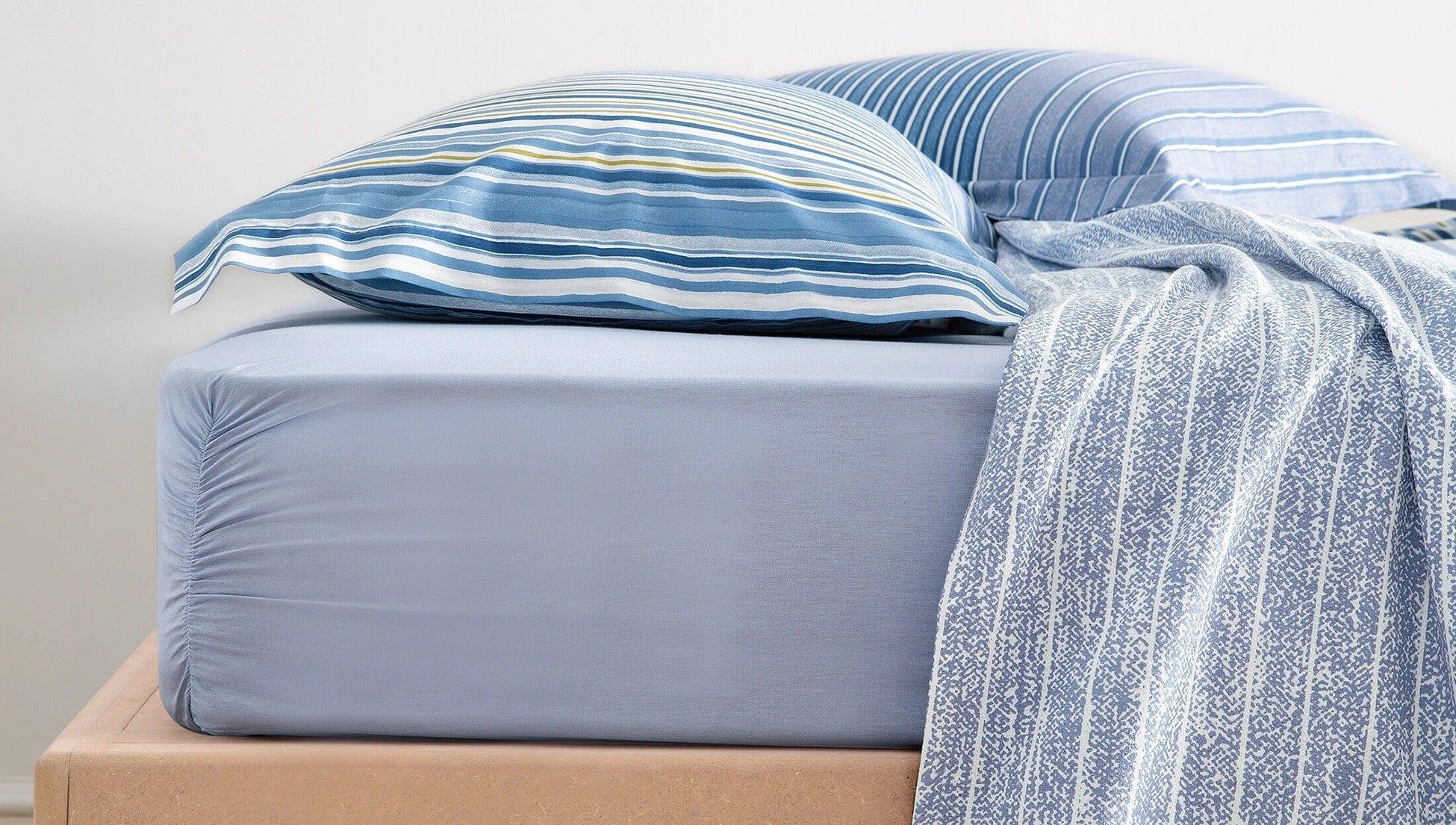 Pernelle Ensemble Couvre Lit Bleu