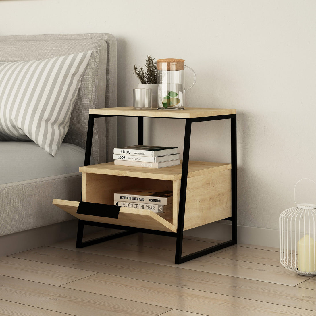 La table de nuit Pal - Oak