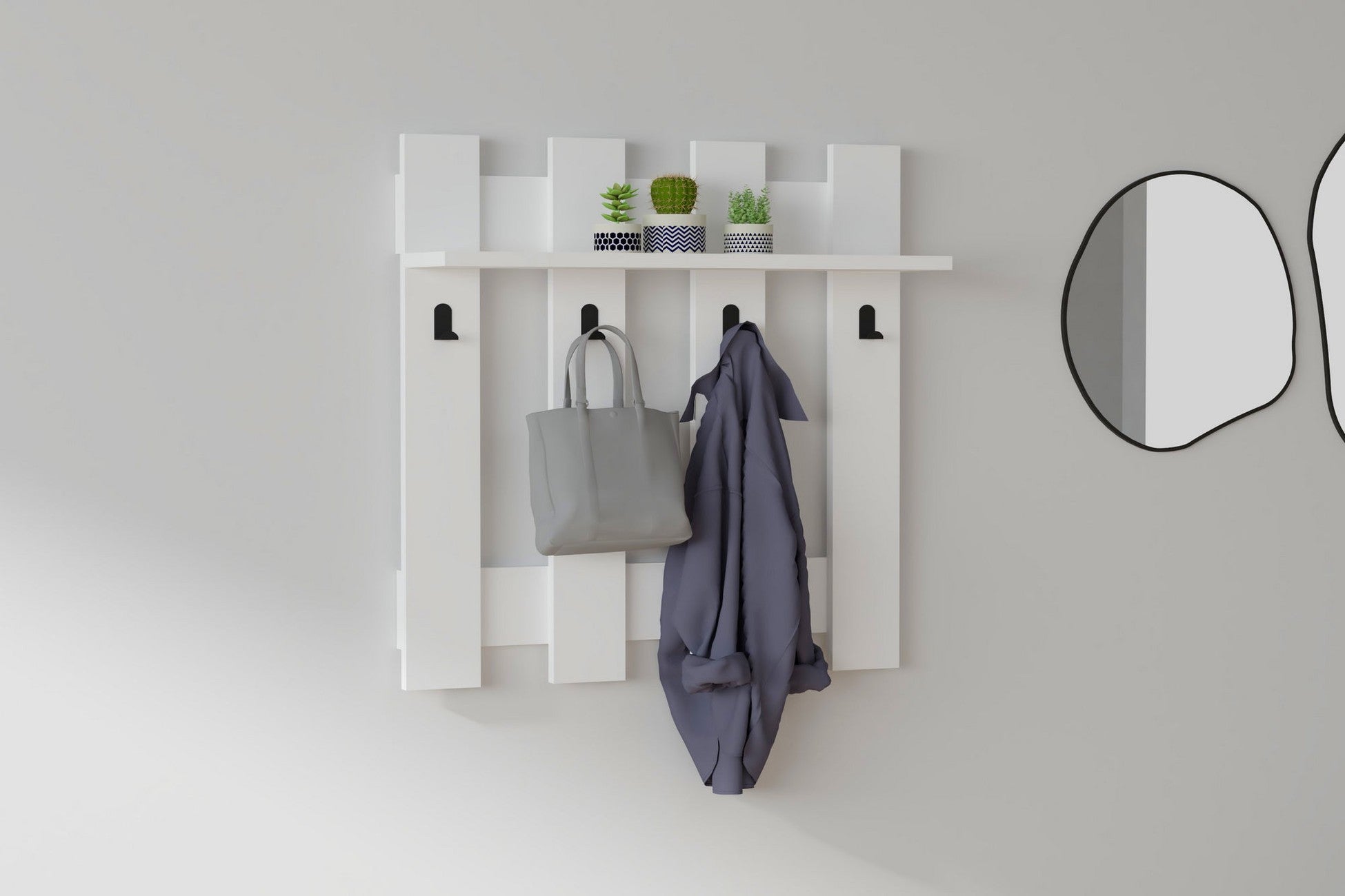 Crochet mural Carina - White