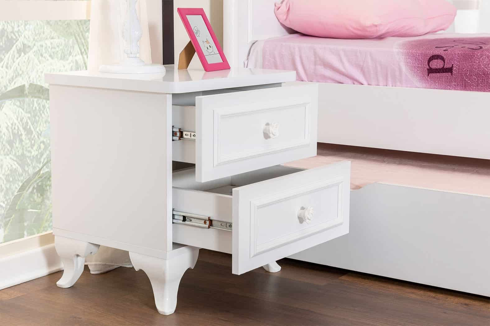 Table de chevet enfant Siena 2 tiroirs