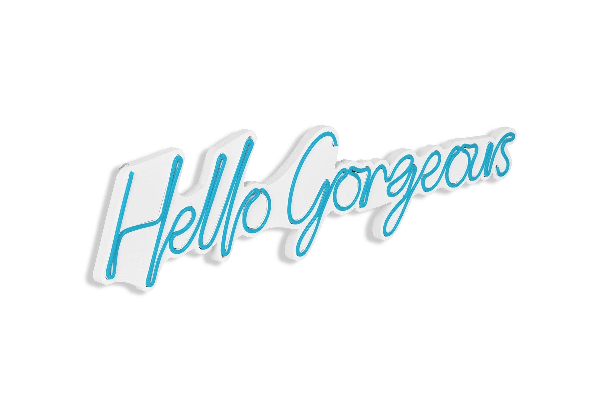 Éclairage LED en plastique décoratif Hello Gorgeous - Blue