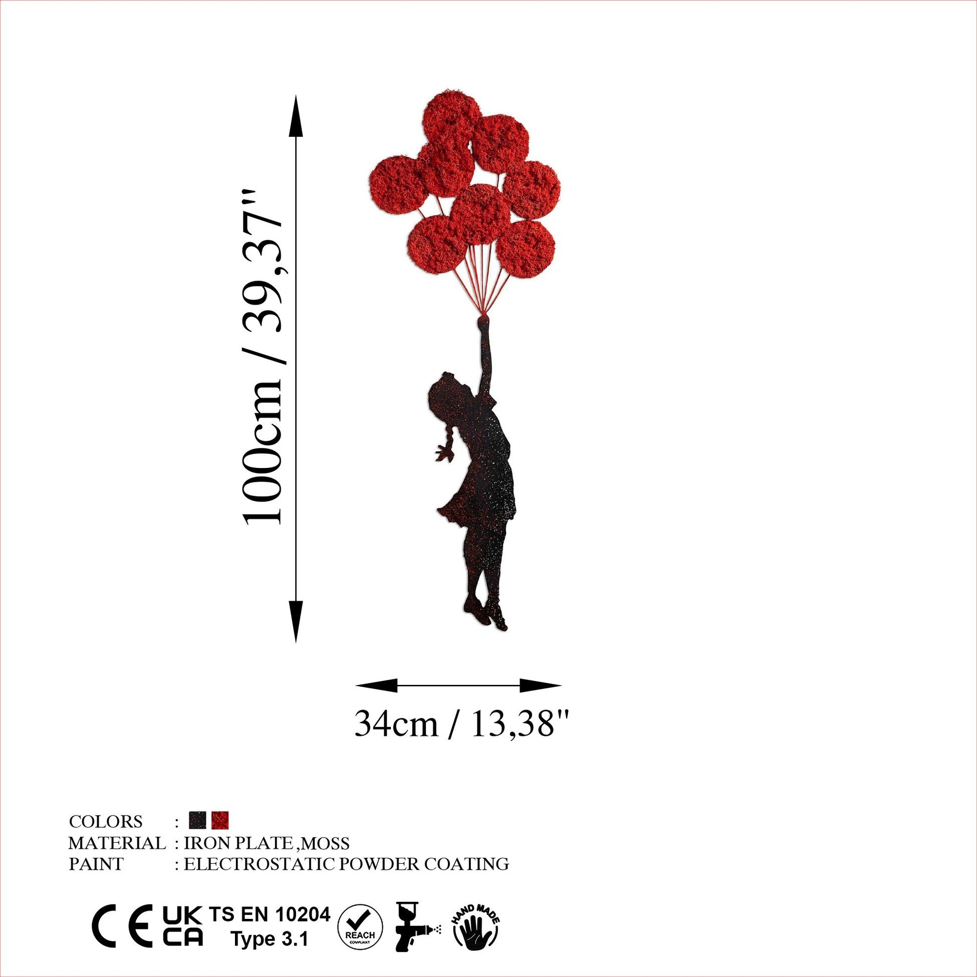 Accessoire mural en métal décoratif Banksy - 11-1