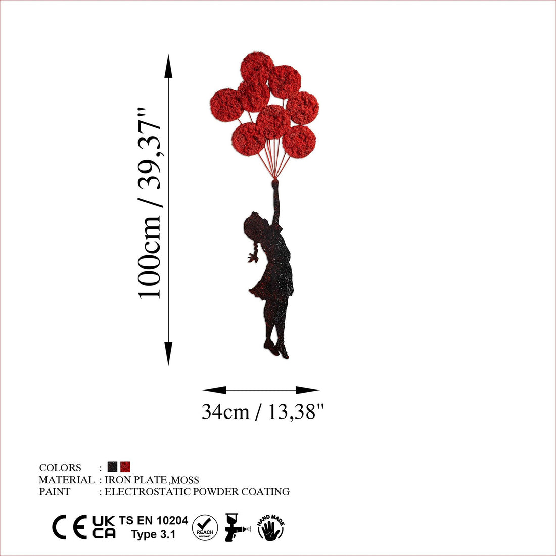 Accessoire mural en métal décoratif Banksy - 11-1