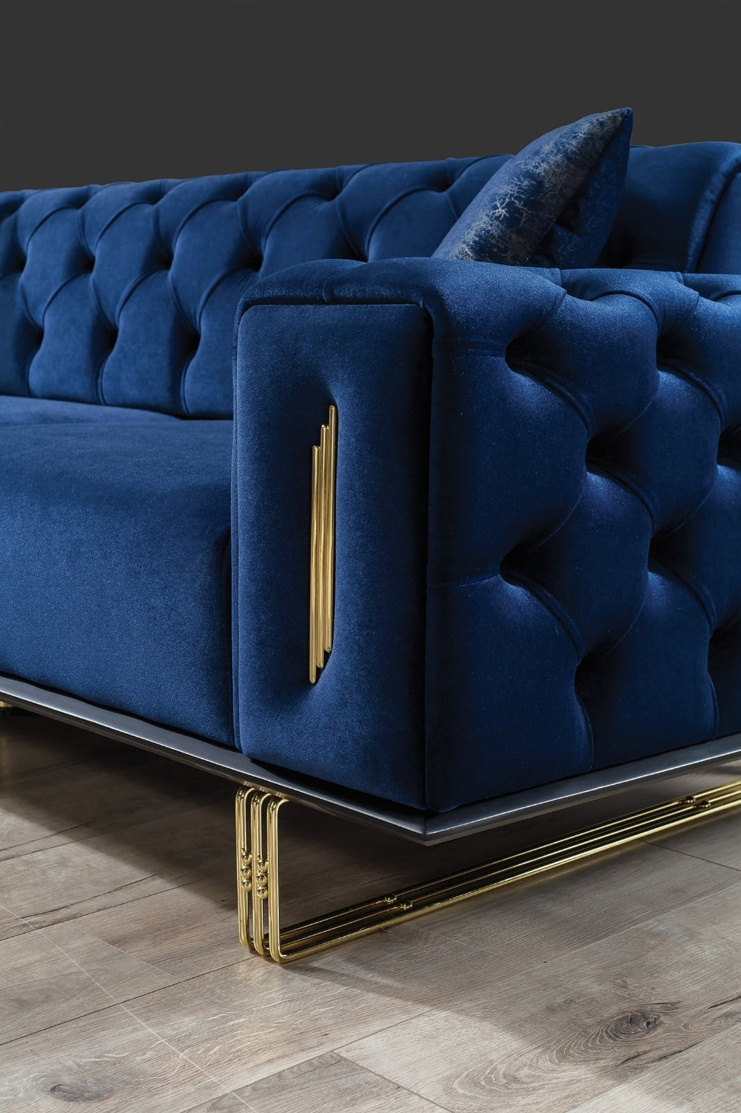 Cizgi Canapé 3 Places Bleu marine