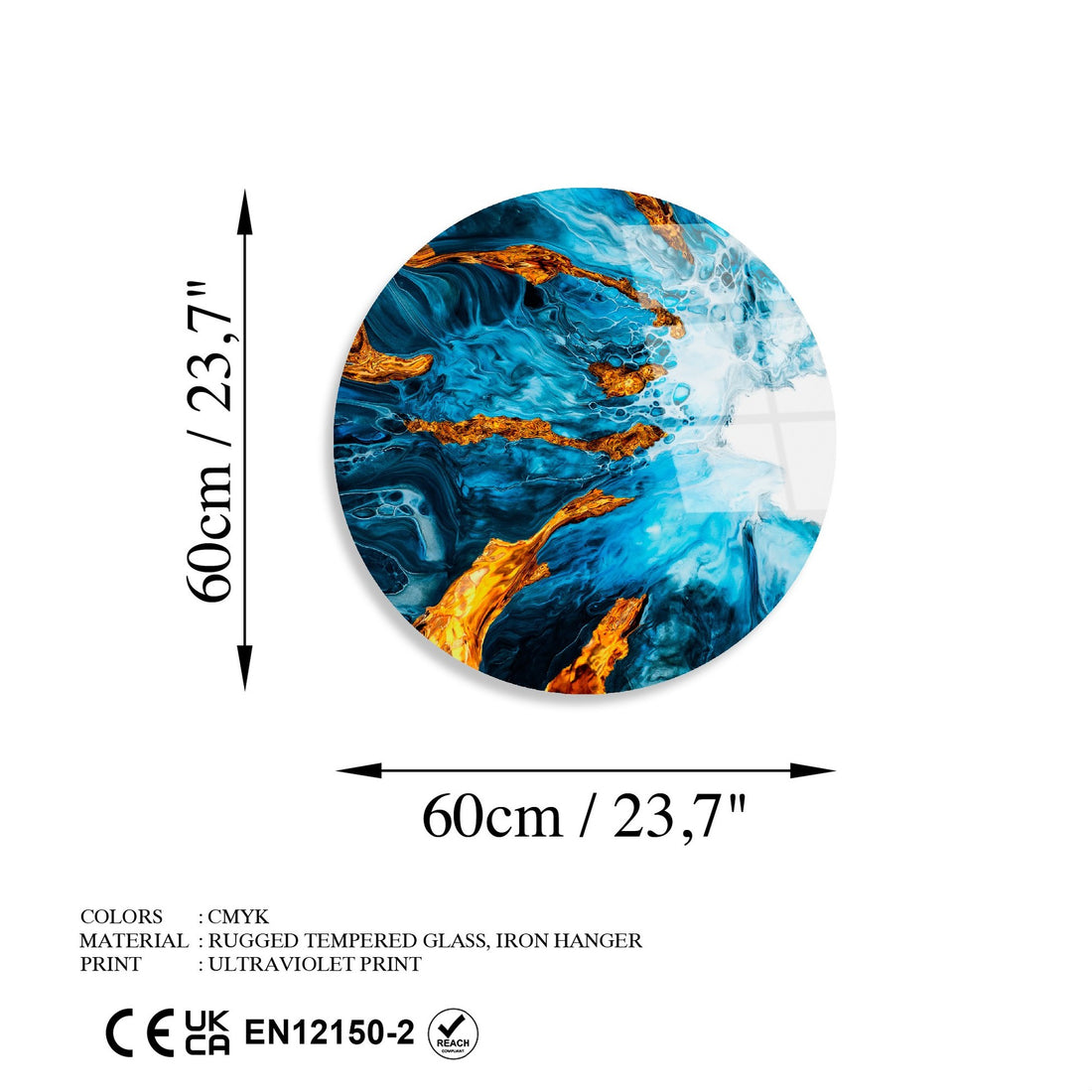 Peinture en verre trempé décoratif UV-1130