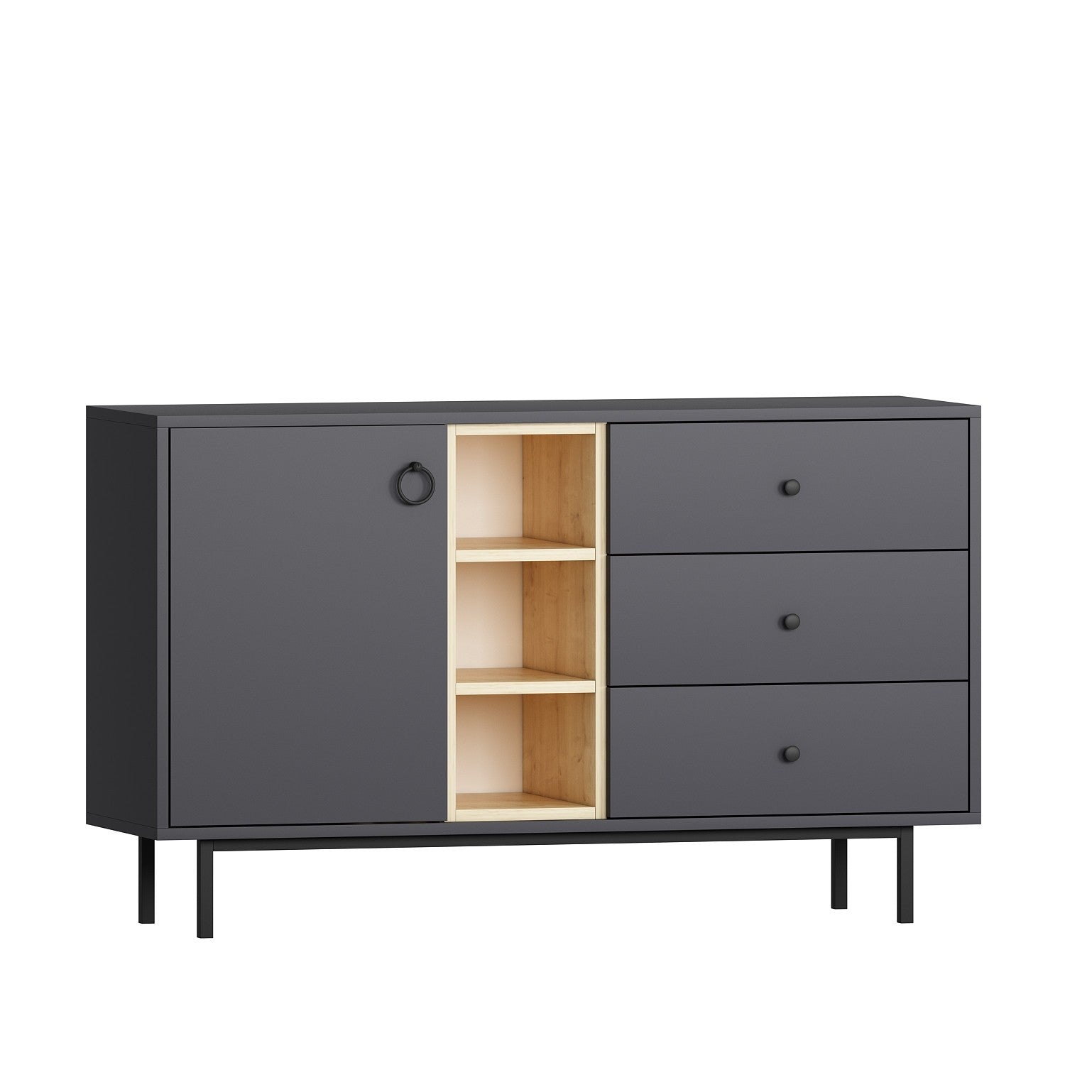 Console Naturel - Anthracite