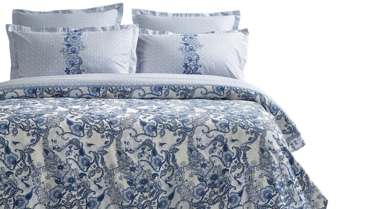 Marinella Ensemble Couvre Lit Bleu