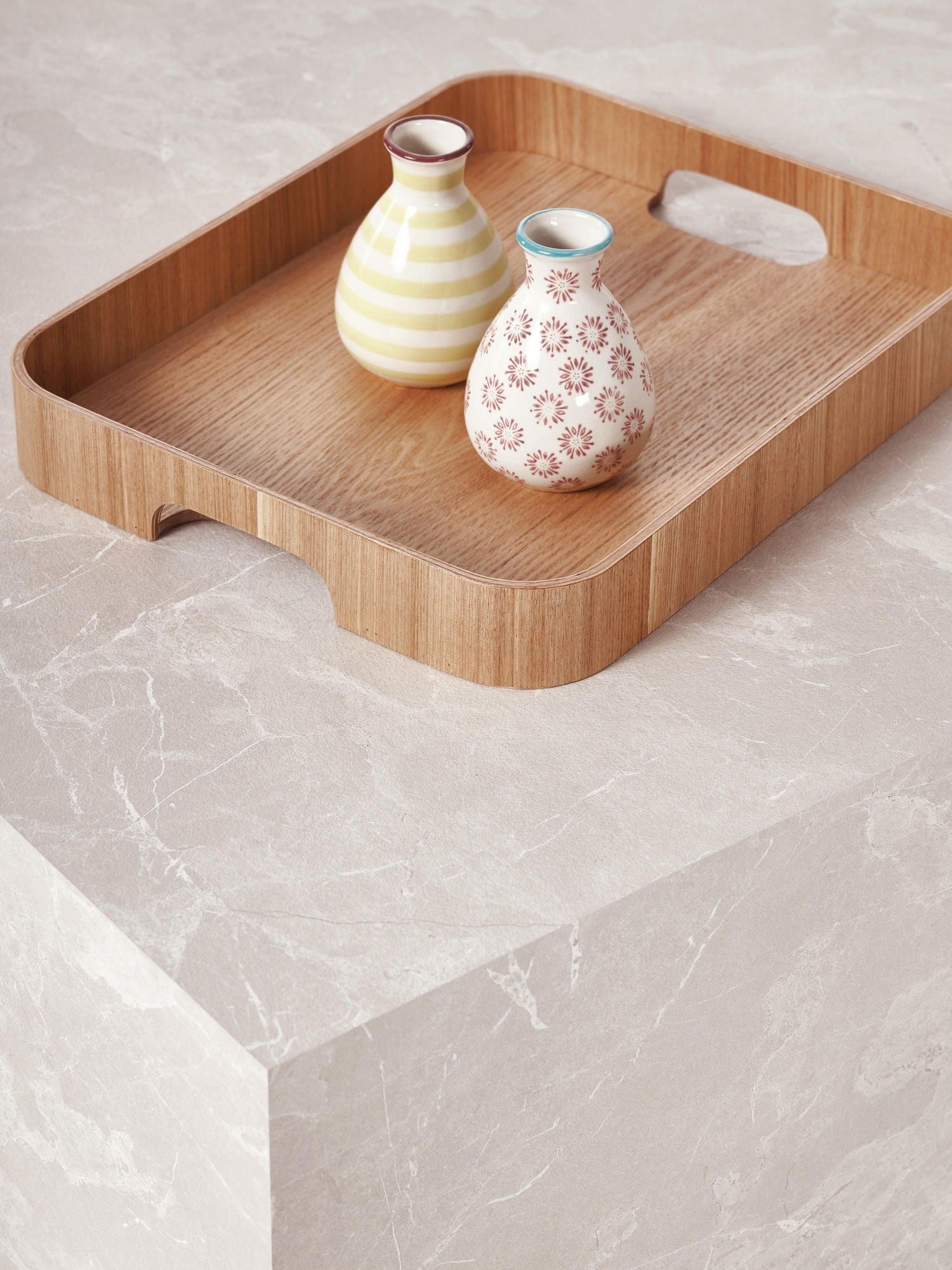 Table basse aspect marbre Thea 90x90